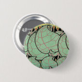 Kunst Nouveau Muster #10 Button (Vorne & Hinten)