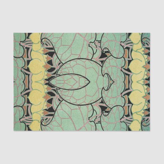 Kunst Nouveau Muster #10 Seidenpapier (Vorderseite)