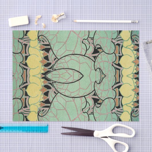 Kunst Nouveau Muster #10 Seidenpapier (Handwerk)