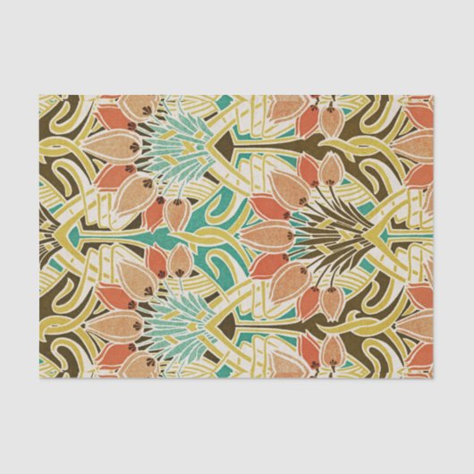 Kunst Nouveau Muster #11 Seidenpapier (Vorderseite)