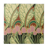 Kunst Nouveau Muster #1 Fliese (Vorderseite)
