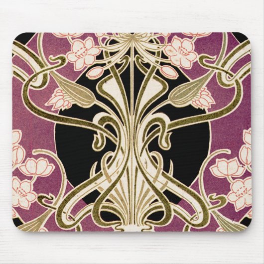 Kunst Nouveau Muster #2 Mousepad (Vorne)