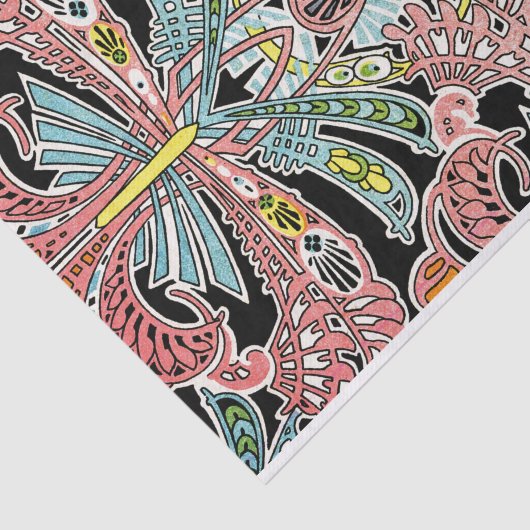 Kunst Nouveau Muster #8 Seidenpapier (Ausschnitt)