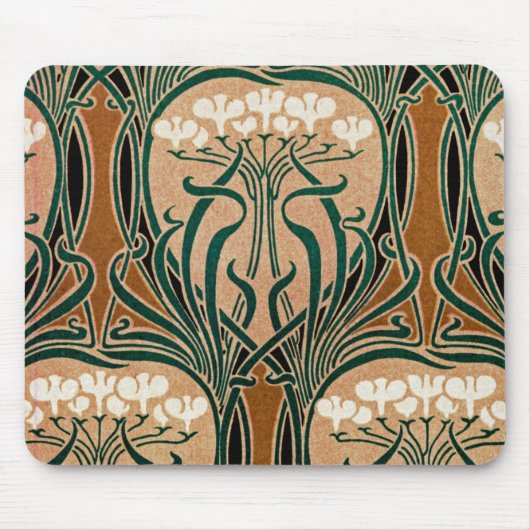 Kunst Nouveau Muster #9 Mousepad (Vorne)