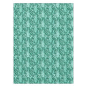 Kunst Nouveau Pfau-Druck, Türkis und Aqua Tischdecke (Vorderseite)