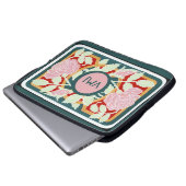 Kunst Nouveau Rebe w/Monogram Laptopschutzhülle (Vorne Knopf)