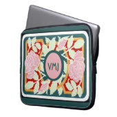 Kunst Nouveau Rebe w/Monogram Laptopschutzhülle (Vorderseite Links)