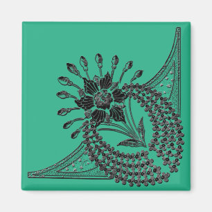 Kunst Nouveau Schein-Entwurfs-Magnet Magnet