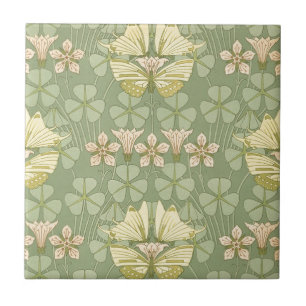 Kunst nouveau Schmetterlinge Fliese