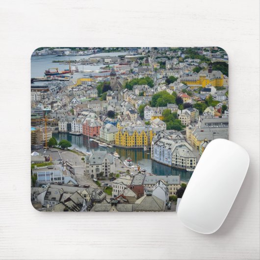 Kunst Nouveau Stadt Alesund, Norwegen mousepad (Mit Mouse)