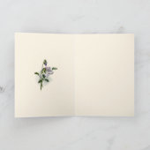 Kunst nouveau Stiefmütterchen dankt Ihnen zu Dankeskarte (Innenseite)