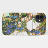Kunst Nouveau Tiffany beflecktes Glas-Blumen Case-Mate iPhone Hülle (Rückseite (Horizontal))