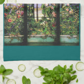 Kunst Nouveau Tiffany Buntglas-Natur Handtuch (Gefaltet)