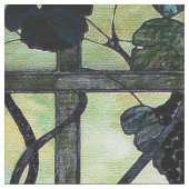 Kunst Nouveau Tiffany Buntglas-Weinstock-Gewebe Stoff (Nahaufnahme)