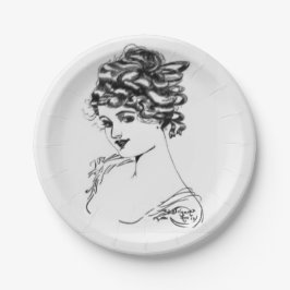 Kunst Nouveau Tinte 1917, die durch mein Pappteller