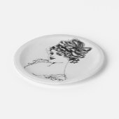 Kunst Nouveau Tinte 1917, die durch mein Pappteller (Schrägansicht)