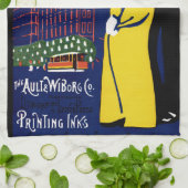 Kunst Nouveau Tinten-Anzeige Geschirrtuch (Gefaltet)