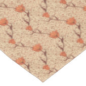 Kunst Nouveau Tulpe-Damast, korallenrotes Orange Tischdecke (Schrägansicht)