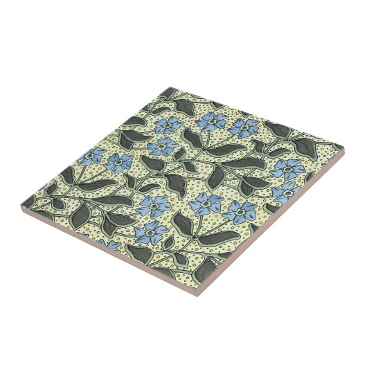 Kunst Nouveau Vergissmeinnicht-Fliese Fliese (Seite)