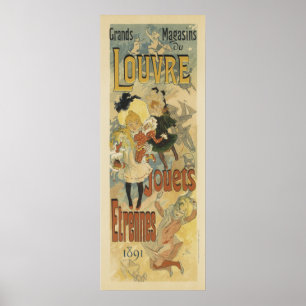 Kunst Nouveau Vintage Anzeigen Poster