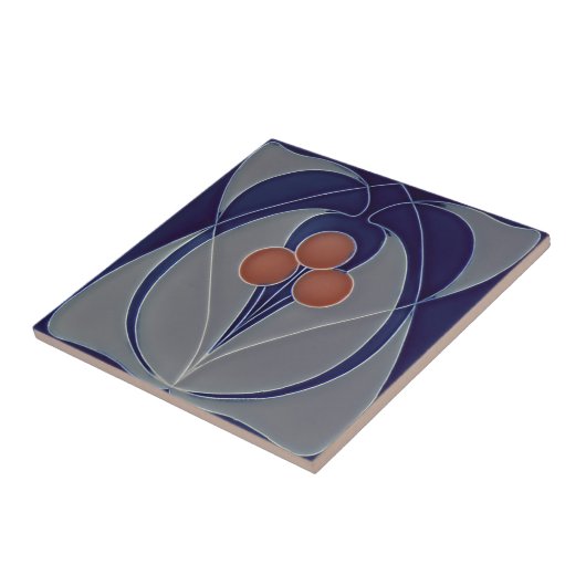 Kunst Nouveau Vintage Fliese (Seite)