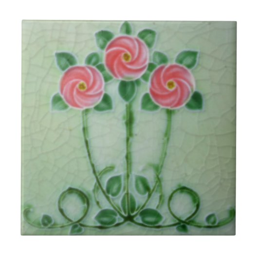 Kunst Nouveau Vintage Fliese (Vorderseite)