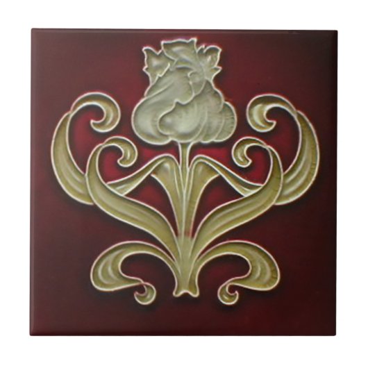 Kunst Nouveau Vintage Fliese (Vorderseite)