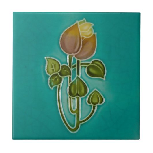 Kunst Nouveau Vintage Fliese (Vorderseite)