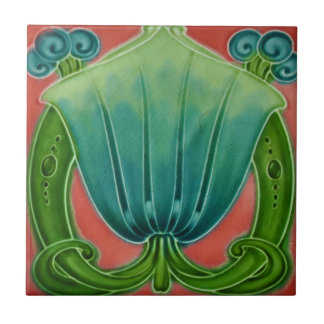 Kunst Nouveau Vintage Fliese