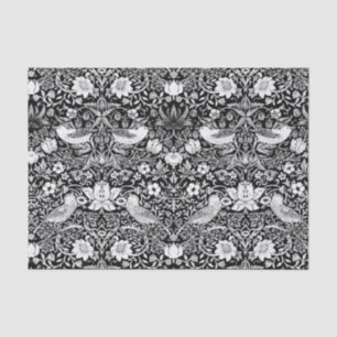 Kunst Nouveau Vogel u. Blumen-Tapisserie, Seidenpapier