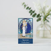 Kunst Nouveau Wassermann-Visitenkarte Visitenkarte (Stehend Vorderseite)