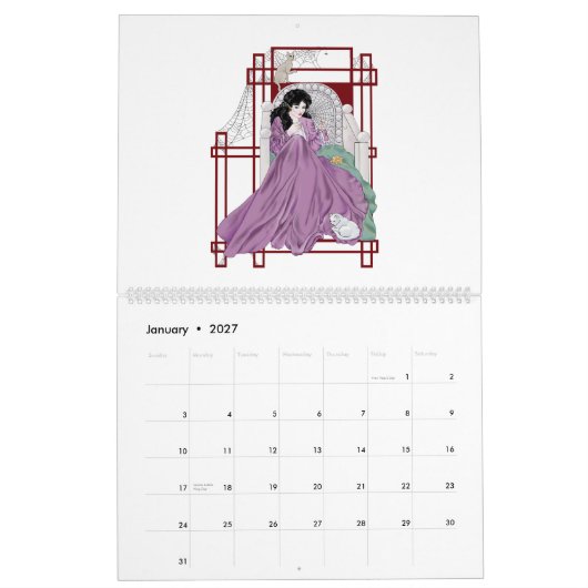 Kunst nouveua Kalender (Jan 2027)