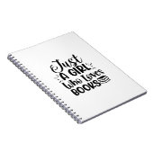 Kunst nur ein Mädchen lesen, das Lieben bucht Notizblock (Rechte Seite)