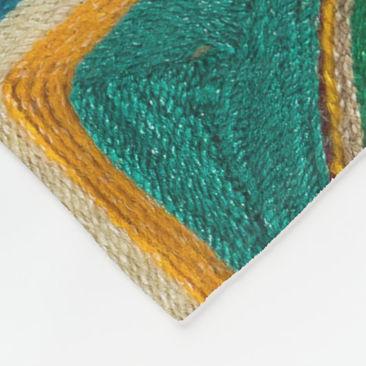 Kunst Oaxacas Mexiko mexikanische Stammes- Boho Fleecedecke (Ecke)