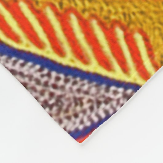 Kunst Oaxacas Mexiko mexikanische Stammes- Boho Fleecedecke (Ecke)