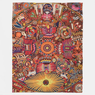 Kunst Oaxacas Mexiko mexikanische Stammes- Boho Fleecedecke