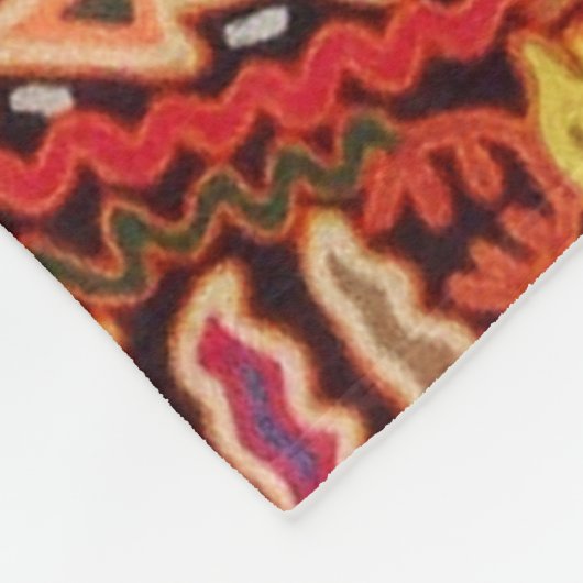 Kunst Oaxacas Mexiko mexikanische Stammes- Boho Fleecedecke (Ecke)