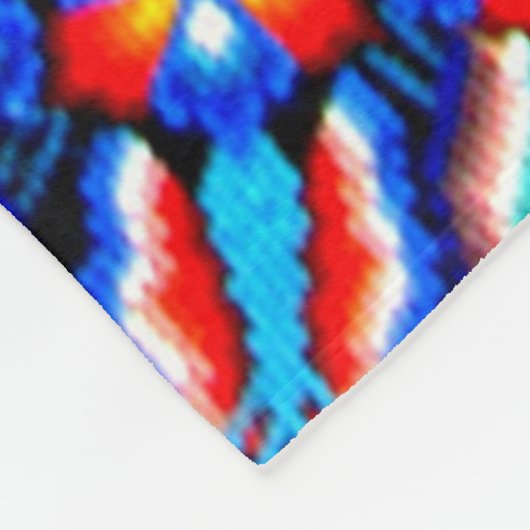 Kunst Oaxacas Mexiko mexikanische Stammes- Boho Fleecedecke (Ecke)