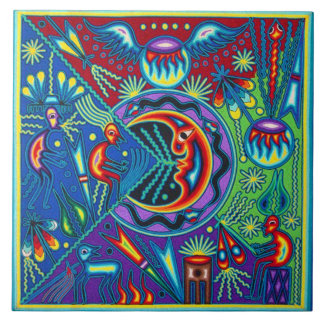 Kunst Oaxacas Mexiko mexikanische Stammes- Boho Fliese