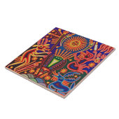 Kunst Oaxacas Mexiko mexikanische Stammes- Boho Fliese (Seite)