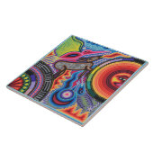 Kunst Oaxacas Mexiko mexikanische Stammes- Boho Fliese (Seite)