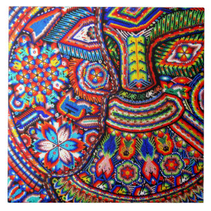 Kunst Oaxacas Mexiko mexikanische Stammes- Boho Fliese