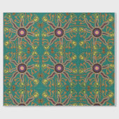 Kunst Oaxacas Mexiko mexikanische Stammes- Boho Geschenkpapier (Flach)