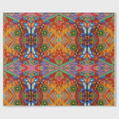 Kunst Oaxacas Mexiko mexikanische Stammes- Boho Geschenkpapier (Flach)