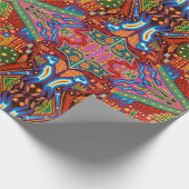 Kunst Oaxacas Mexiko mexikanische Stammes- Boho Geschenkpapier (Ecke)