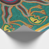 Kunst Oaxacas Mexiko mexikanische Stammes- Boho Geschenkpapier (Ecke)