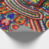 Kunst Oaxacas Mexiko mexikanische Stammes- Boho Geschenkpapier (Ecke)