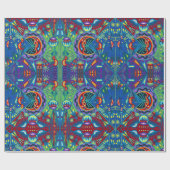 Kunst Oaxacas Mexiko mexikanische Stammes- Boho Geschenkpapier (Flach)