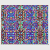 Kunst Oaxacas Mexiko mexikanische Stammes- Boho Geschenkpapier (Flach)