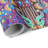 Kunst Oaxacas Mexiko mexikanische Stammes- Boho Geschenkpapier (Rolleneckpunkt)